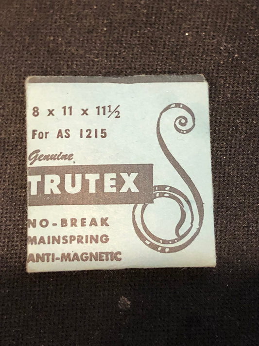 Trutex Unbreakable Mainspring for AS caliber 1215, 1216 - Alloy
