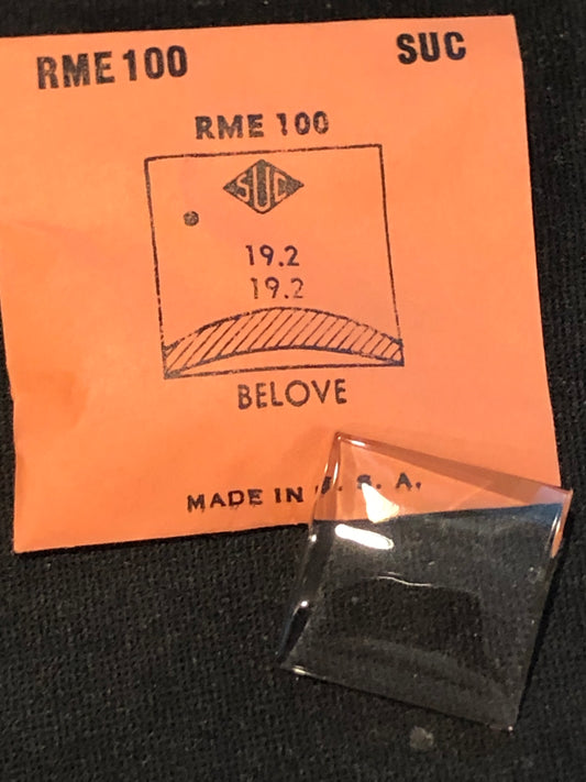 SUC Rocket Crystal RME 100 for BELOVE Swiss Wrist Cases - 19.2 x 19.2mm - New