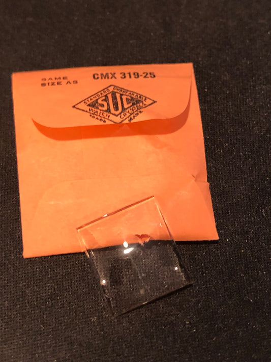 SUC Rocket Crystal RMS 122-35 for GRUEN Downing, Richie - 20.7 x 18.7mm - New