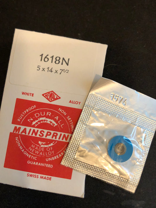 NEWALL Mainspring #1618N for Omega caliber 480, 481, 482, 483, 484 - Alloy
