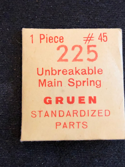 Gruen Factory Mainspring for caliber 225 - Alloy