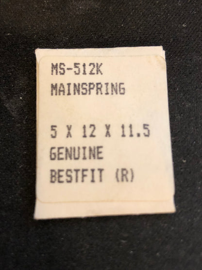 BESTFIT Mainspring 512K for Omega 23.4 (220, 230, 231) - Alloy