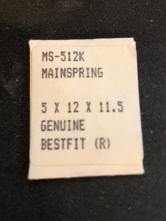 BESTFIT Mainspring 512K for Omega 23.4 (220, 230, 231) - Alloy
