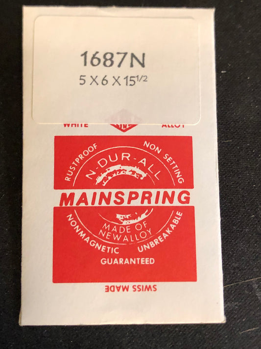 NEWALL Mainspring #1687N for Tissot and Cyma 14L Chronograph - Alloy