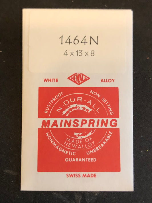 Newall Alloy Mainspring #1464N for Tudor 1170, Zodiac 734S, EB 775 + many others