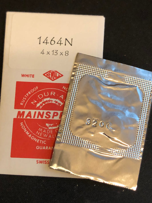 Newall Alloy Mainspring #1464N for Tudor 1170, Zodiac 734S, EB 775 + many others