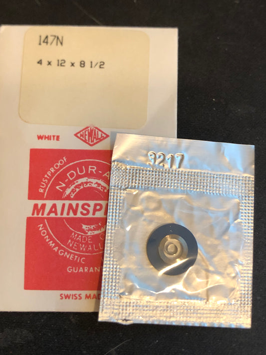 Newall Alloy Mainspring #147N for Unitas 161 to 168, Record 75, Blancpain 46 + many others