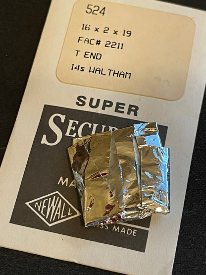 Newall SUPER Mainspring #524 for 14s Waltham No. 2211 - Alloy