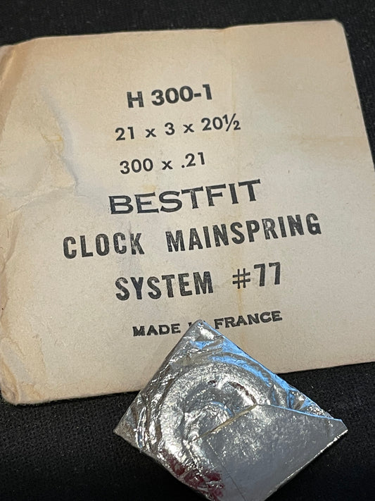 BESTFIT Clock Mainspring suitable for Kienzle Midget H300-1