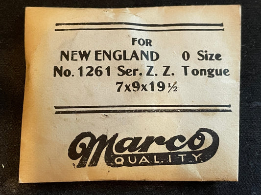 Marco Mainspring #1261 for New England Series ZZ "Cavour" movements - Steel