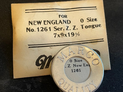 Marco Mainspring #1261 for New England Series ZZ "Cavour" movements - Steel