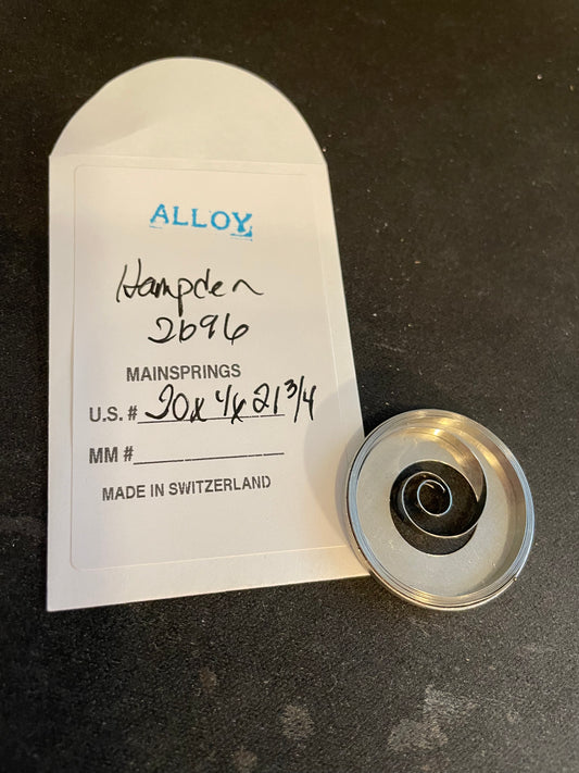 Alloy Mainspring for 16s Hampden No. 2696