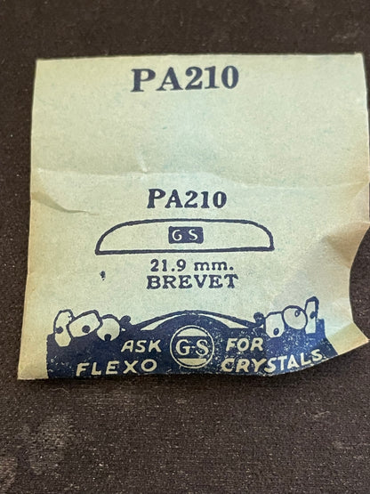 GS PA210 Wrist Watch Crystal 21.9mm for Brevet - New