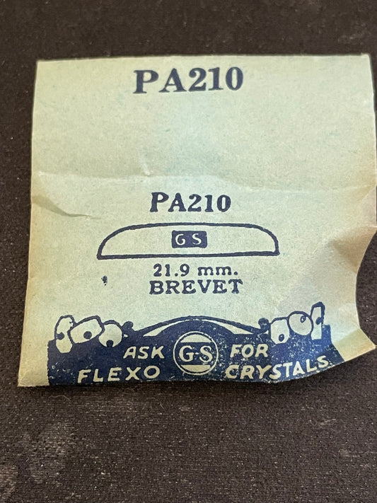 GS PA210 Wrist Watch Crystal 21.9mm for Brevet - New