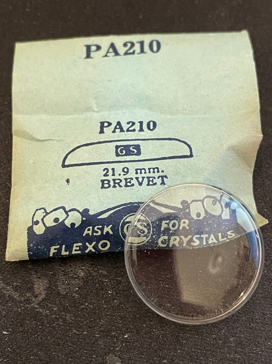 GS PA210 Wrist Watch Crystal 21.9mm for Brevet - New
