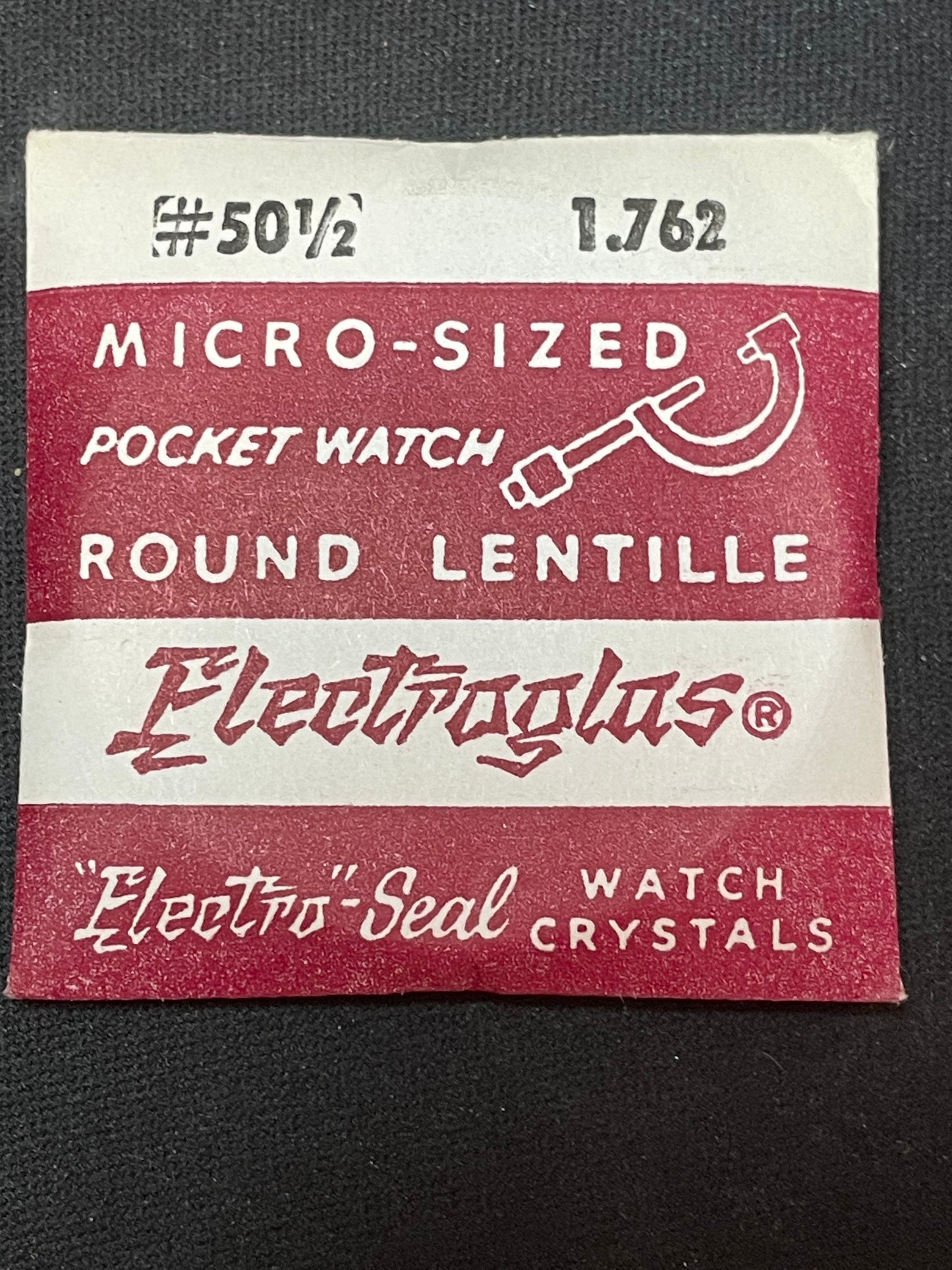 Electro-Seal ES-50½ Pocket Watch Crystal 44.7mm (1.762“) - New