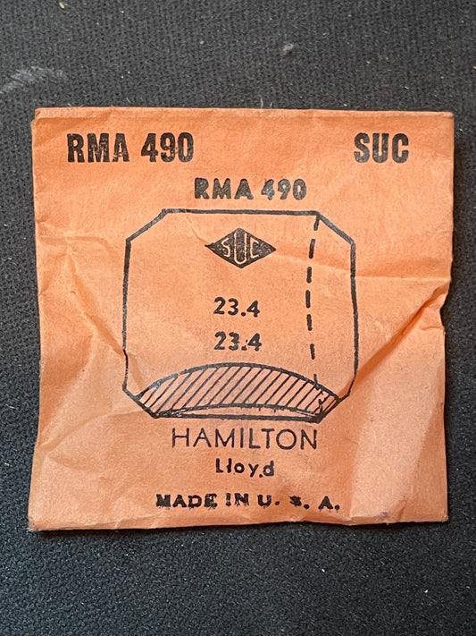 SUC Rocket Crystal RMA 490 for HAMILTON Lloyd - 23.4 x 23.4mm - New