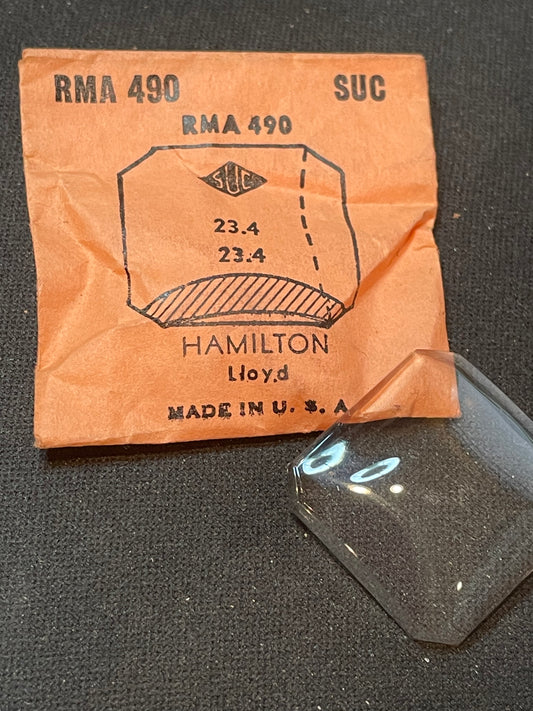 SUC Rocket Crystal RMA 490 for HAMILTON Lloyd - 23.4 x 23.4mm - New
