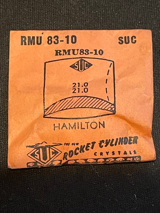 SUC Rocket Crystal RMU 83-10 for HAMILTON - 21.0 x 21.0mm - New