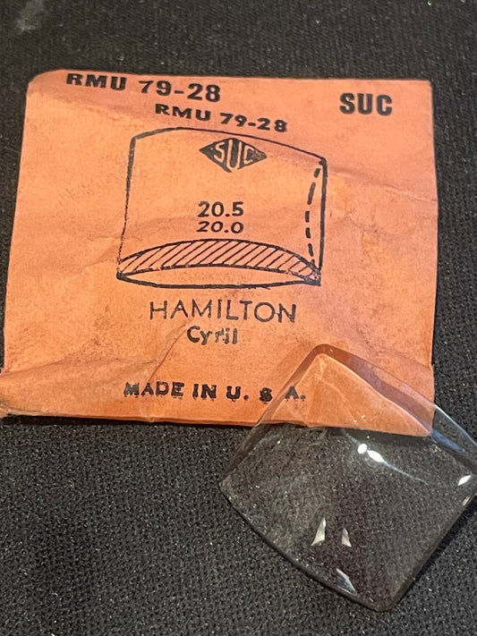 SUC Rocket Crystal RMU 79-28 for HAMILTON Cyril - 20.5 x 20.0mm - New