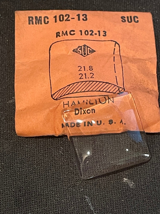 SUC Rocket Crystal RMC 102-13 for HAMILTON Dixon - 21.8 x 21.2mm - New