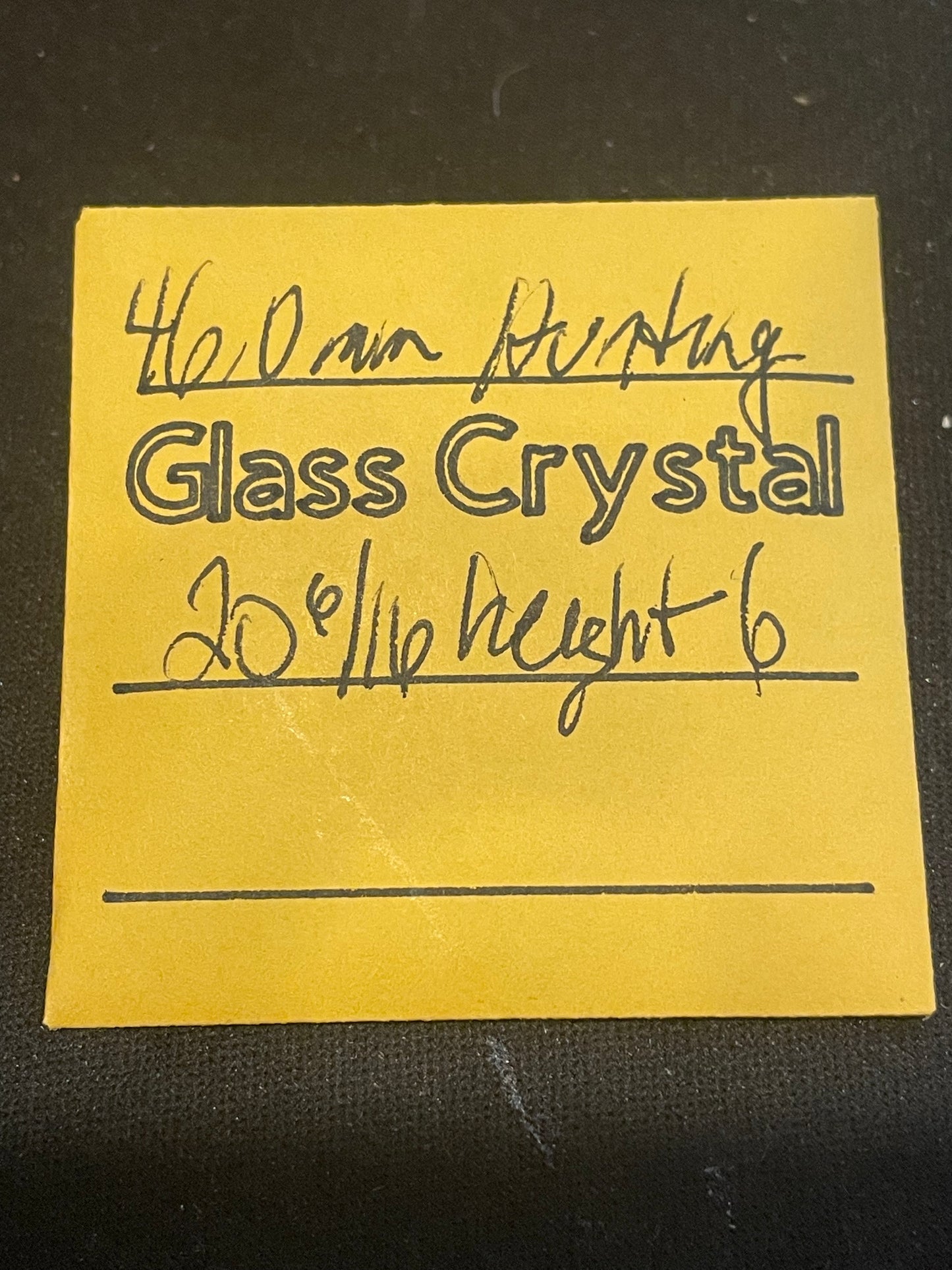 Vintage Glass Hunting Case Watch Crystal 20-6/16 (~46.0mm) - NOS