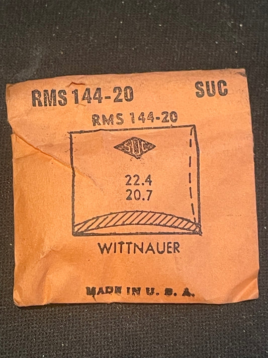 SUC Rocket Crystal RMS 144-20  for WITTNAUER 22.4 x 20.7mm - New