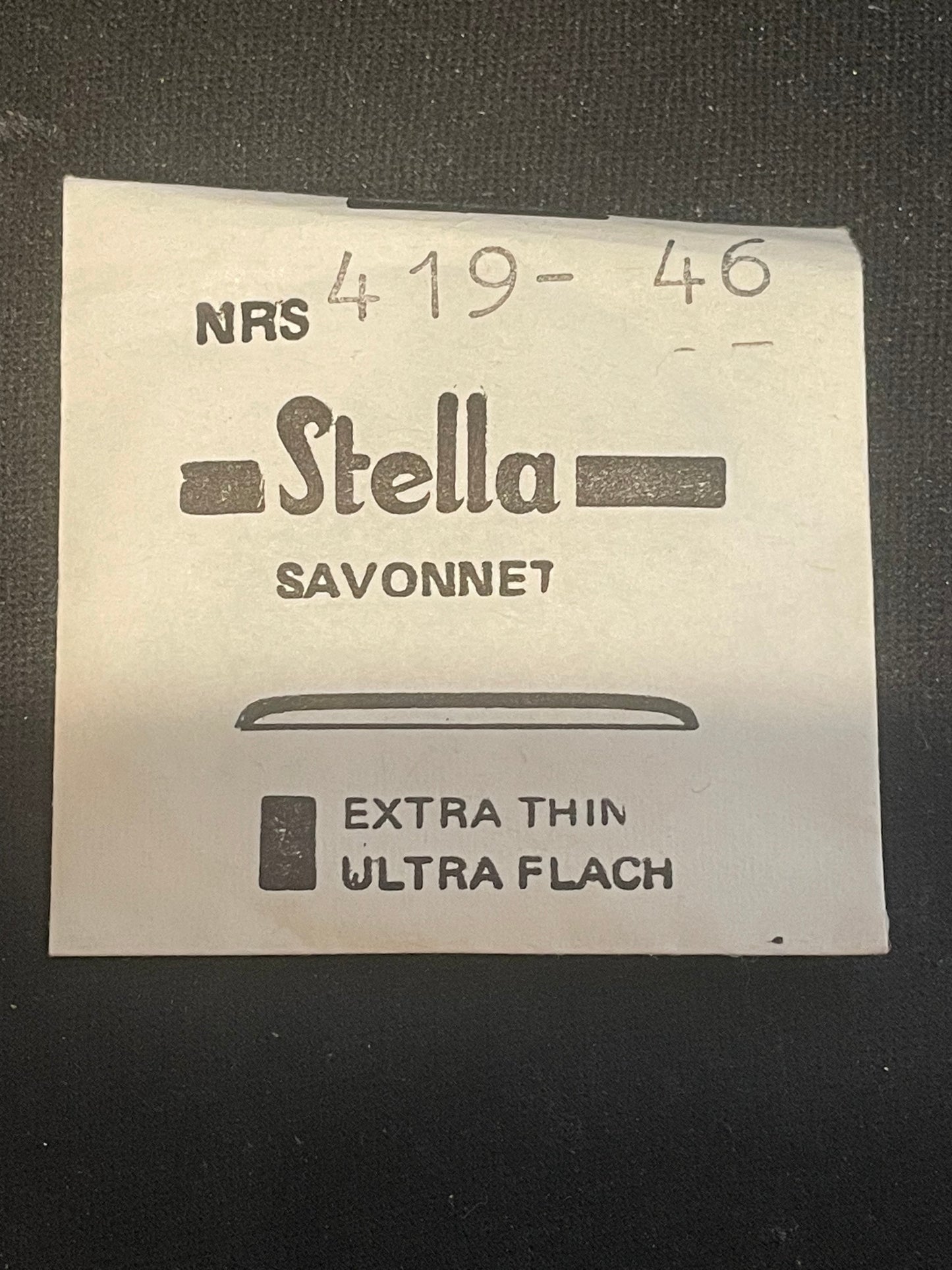 Stella NRS419 46 Savonnette 41.9mm Acrylic Hunting Case Pocket Watch Crystal - New