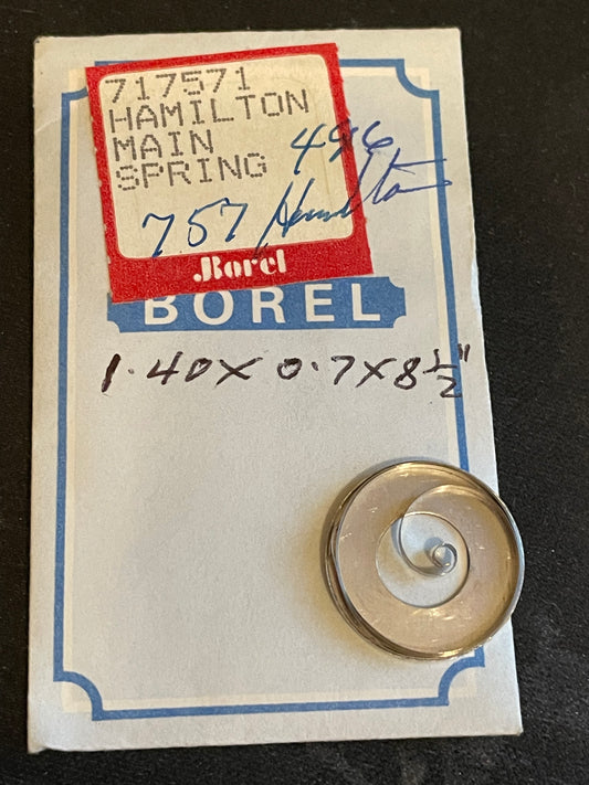 BOREL Mainspring or 21/0s Hamilton No. 7421 / 46432 / 717571 - Alloy