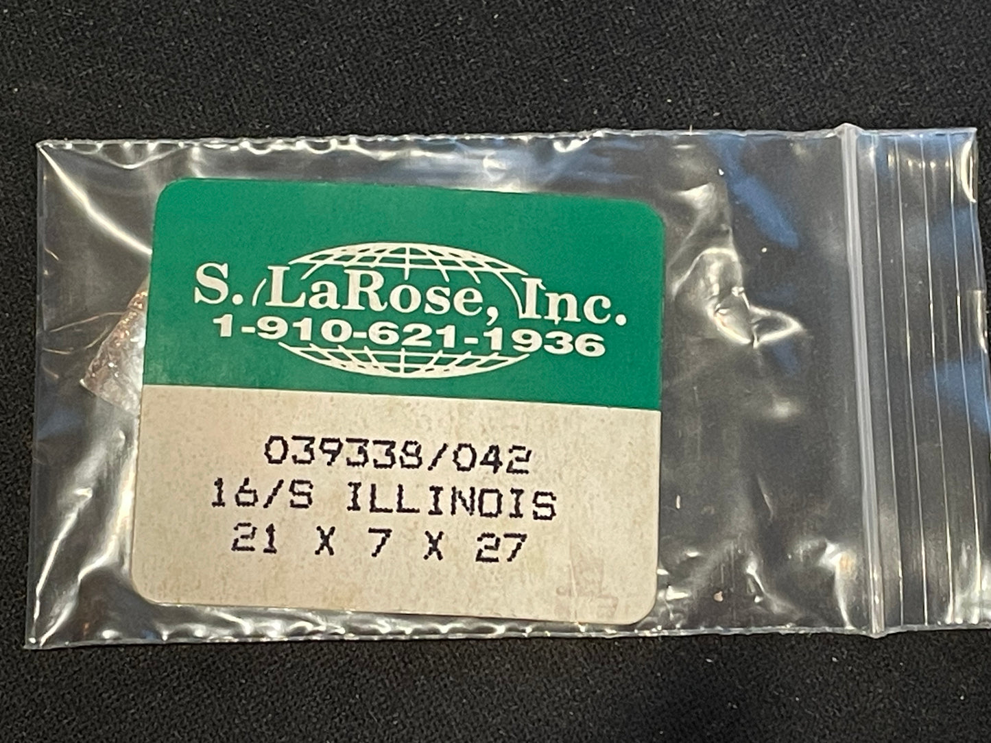 Illinois 16s Mainspring No. 47309 for 60hr from S. LaRose - Alloy