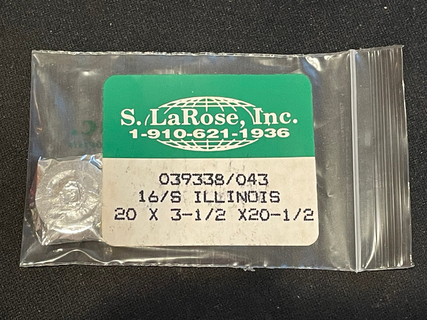 Illinois 16s Mainspring No. 47333 from S. LaRose - Alloy