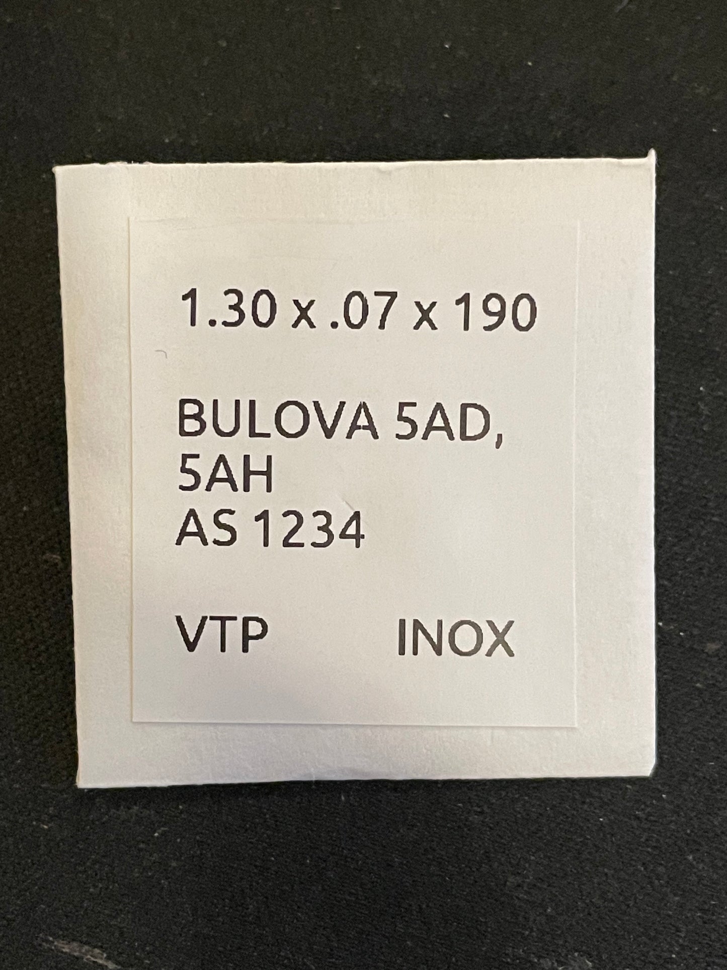 Alloy Mainspring for AS 1234, Bulova 5AD, 5AH