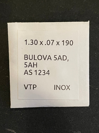 Alloy Mainspring for AS 1234, Bulova 5AD, 5AH