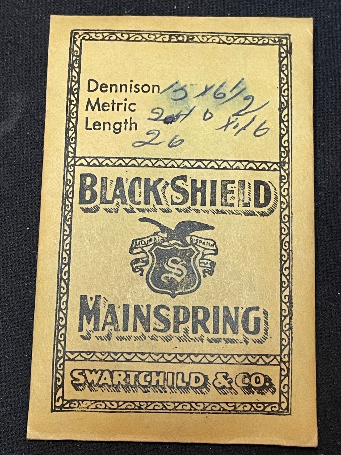 Swartchild Black Shield ALARM Mainspring for Europa 101 & Peter 6000 Alarm Clock