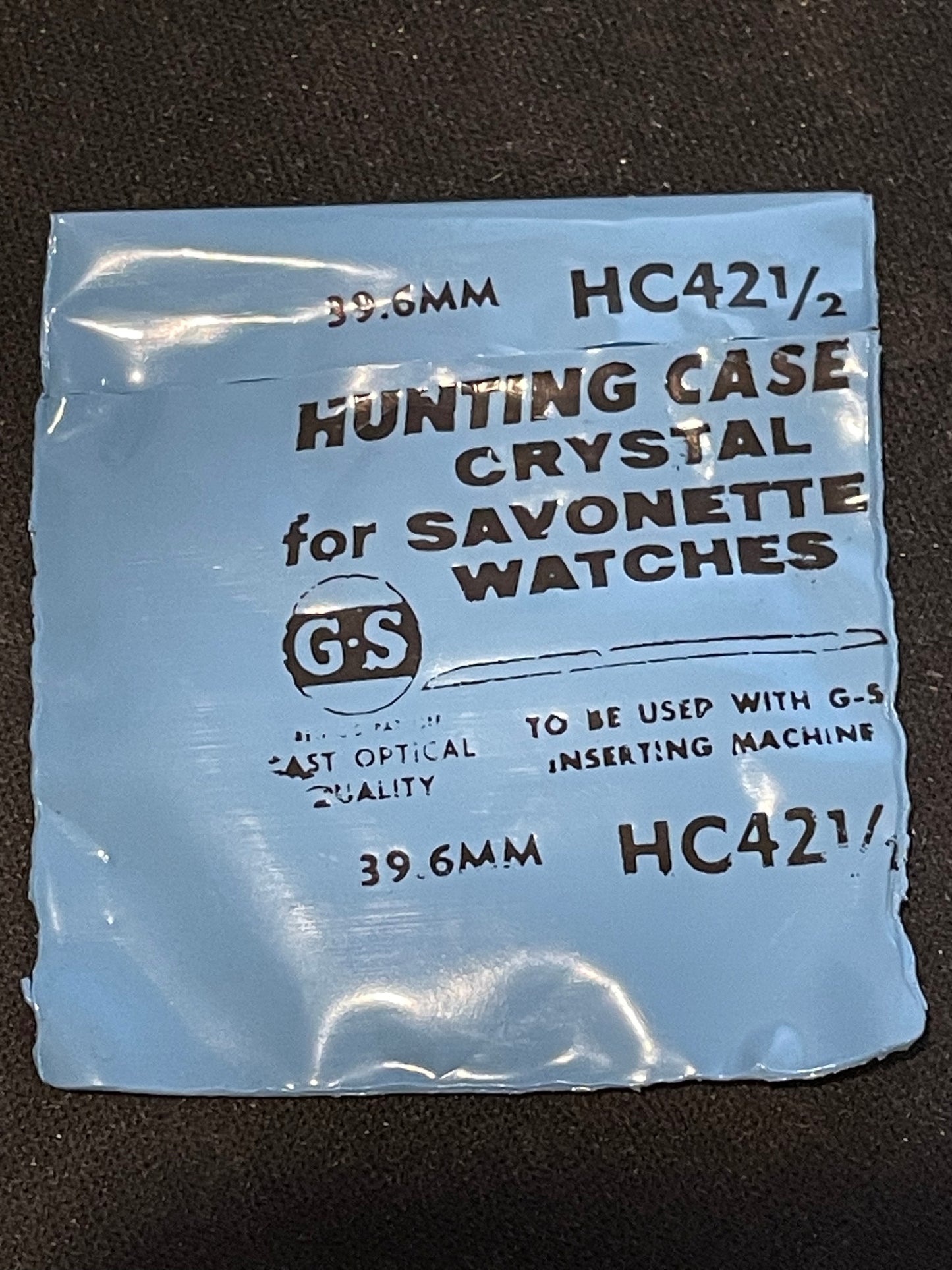 GS HC 42½ Hunting Case Pocket Watch Crystal 39.6mm - New