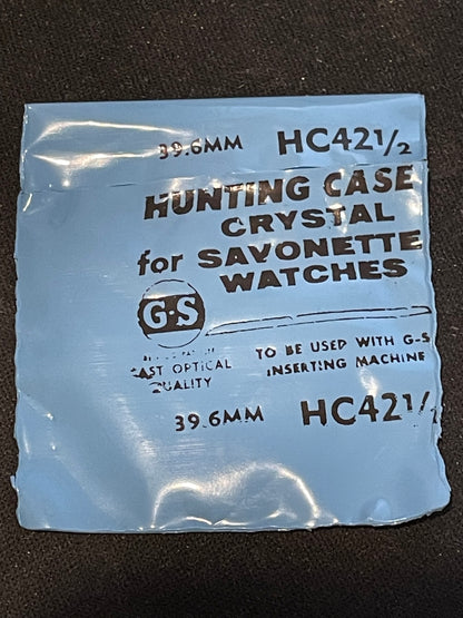 GS HC 42½ Hunting Case Pocket Watch Crystal 39.6mm - New