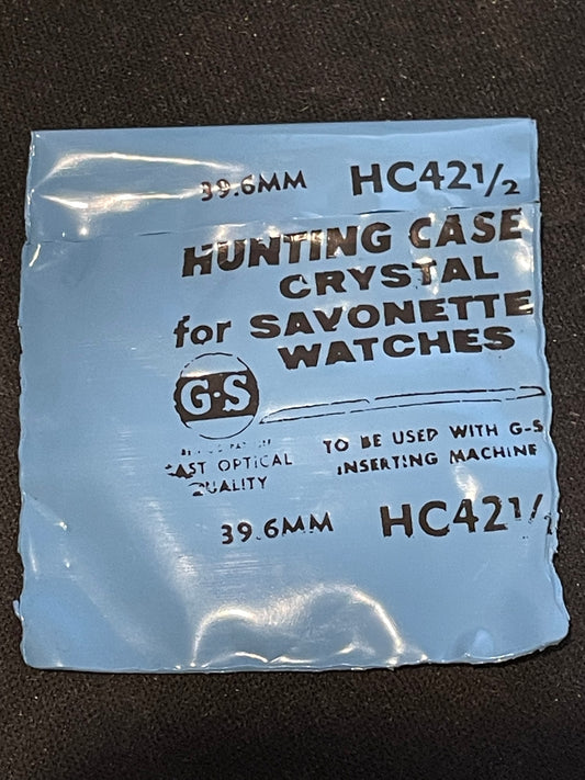 GS HC 42½ Hunting Case Pocket Watch Crystal 39.6mm - New