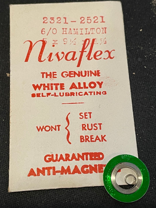 Nivaflex Mainspring for 6/0s Hamilton No. 2321 / 2521 - Alloy