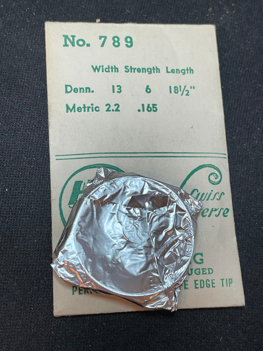 HR ALARM Mainspring No. 789 for Emes 20, 22, 23, 37 Travel Clocks