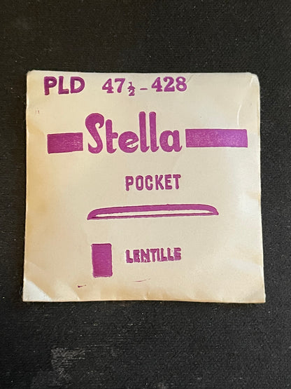Stella PLD-428 47½ Round Pocket Watch Crystal 42.8mm - New