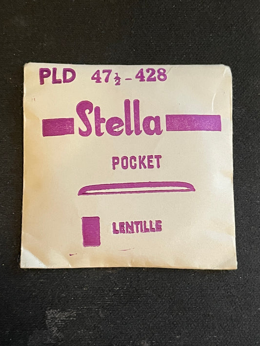 Stella PLD-428 47½ Round Pocket Watch Crystal 42.8mm - New