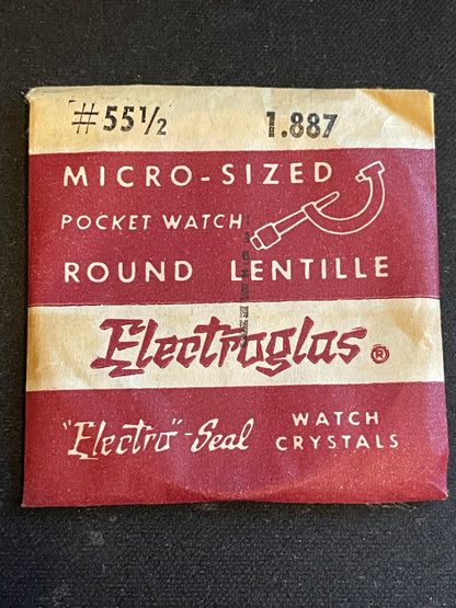 Electro-Seal ES-55½ Pocket Watch Crystal 47.9mm (1.887“) - New