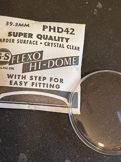 GS Flexo Round HI-DOME Crystal PHD 42 - 39.3 mm - New