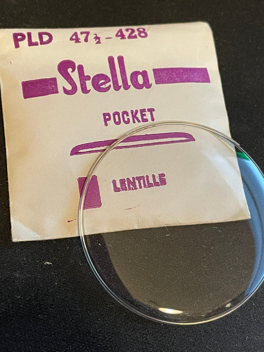 Stella PLD-428 47½ Round Pocket Watch Crystal 42.8mm - New