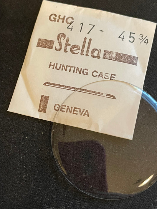 Stella GHC Hunting Case Crystal 41.7mm (size 45¾) - New