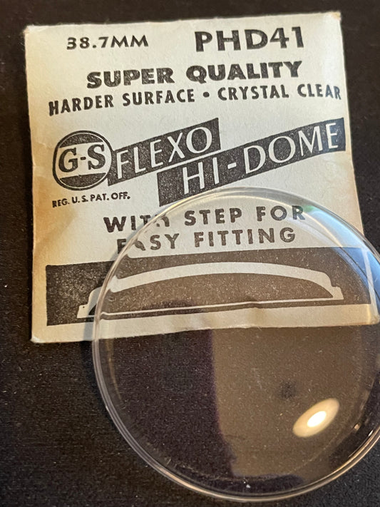 GS Flexo Round HI-DOME Crystal PHD 41 - 38.7 mm - New