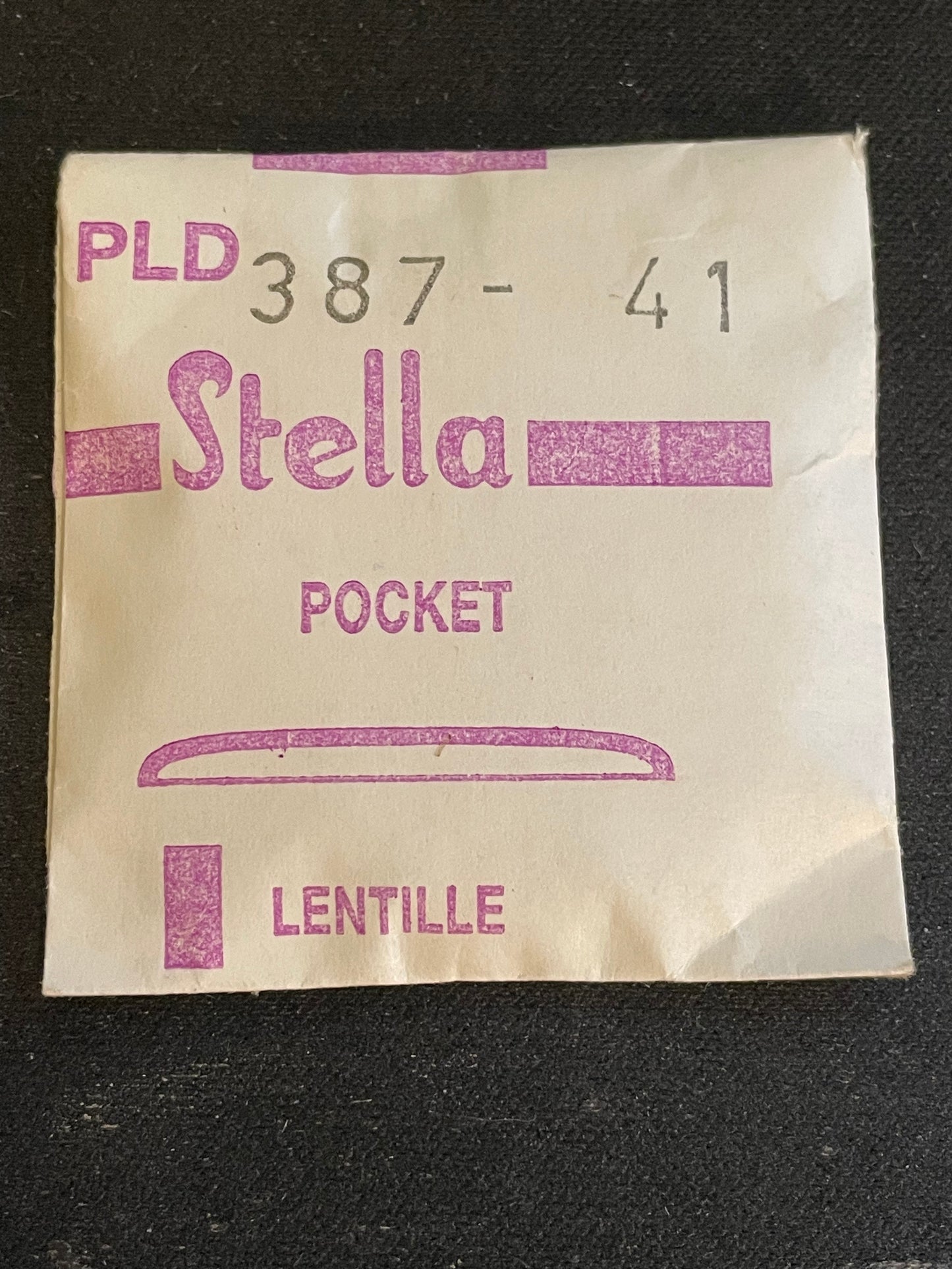 Stella PLD-387 41 Round Pocket Watch Crystal 38.7mm - New