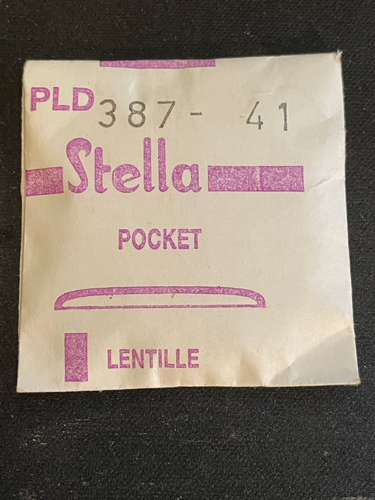 Stella PLD-387 41 Round Pocket Watch Crystal 38.7mm - New