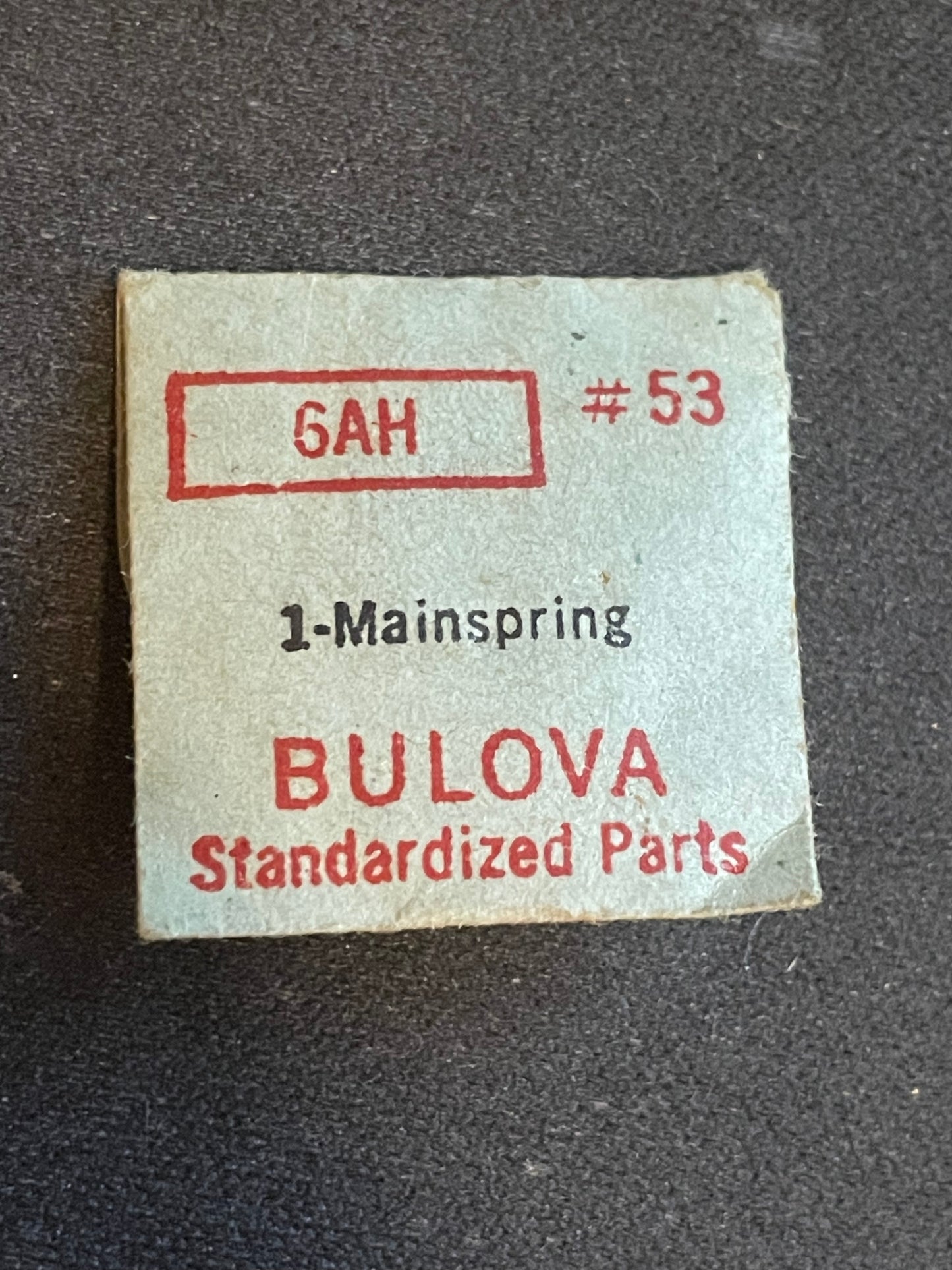 Bulova Factory Mainspring for caliber 6AH - Steel