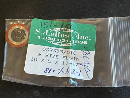 Elgin 6s Mainspring Factory No. 824 from S. LaRose - Alloy
